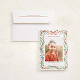 "Bella" - Holiday Photo Mount Cards in Cardinal by Sarah Knight - Card with Envelope