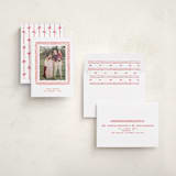 "Hand-drawn ribbon frame" - Holiday Photo Mount Cards in Stocking by Creo Study - Assembled