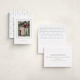 "Hand-drawn ribbon frame" - Holiday Photo Mount Cards in Blue Jay by Creo Study - Assembled