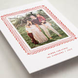 "Hand-drawn ribbon frame" - Holiday Photo Mount Cards in Stocking by Creo Study - Premium Photo Paper Mounted on Card