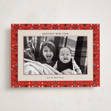 "Christmas Tapestry" - Holiday Photo Mount Cards in Poppy by Ani Somi - Front