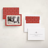 "Christmas Tapestry" - Holiday Photo Mount Cards in Poppy by Ani Somi - Assembled