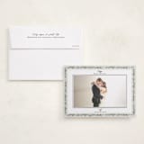 "Pine Vine" - Holiday Photo Mount Cards in Frost by Susan Moyal - Card with Envelope