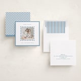"Checker Frame" - Holiday Photo Mount Cards in Winter by Kelly Watkins - Assembled