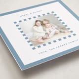 "Checker Frame" - Holiday Photo Mount Cards in Winter by Kelly Watkins - Premium Photo Paper Mounted on Card