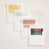 "Tartan Traditions" - Holiday Photo Mount Cards in Holly Berry by Yaling Hou Suzuki - Envelope Liner Options
