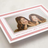 "Viva Stripe" - Holiday Photo Mount Cards in Peppermint by Olivia Raufman - Premium Photo Paper Mounted on Card