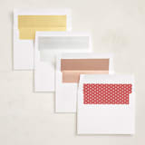 "Viva Stripe" - Holiday Photo Mount Cards in Peppermint by Olivia Raufman - Envelope Liner Options