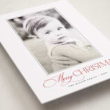 "merry" - Holiday Photo Mount Cards in Candy Cane by Benita Crandall - Premium Photo Paper Mounted on Card