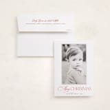 "merry" - Holiday Photo Mount Cards in Candy Cane by Benita Crandall - Card with Envelope