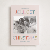 "Jolliest" - Holiday Photo Mount Cards in Gumdrop by Paper Raven Co. - Front
