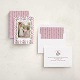 "Vintage ribbon" - Holiday Photo Mount Cards in Sugar Plum by Sarah Knight - Assembled