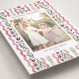 "Vintage ribbon" - Holiday Photo Mount Cards in Sugar Plum by Sarah Knight - Premium Photo Paper Mounted on Card