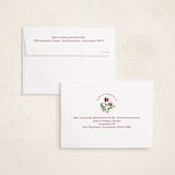 "Vintage ribbon" - Holiday Photo Mount Cards in Sage by Sarah Knight - FREE Recipient Addressing