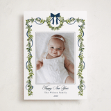 "Bows & Ribbon" - Holiday Photo Mount Cards in Winter Berry by Susan Moyal - Front
