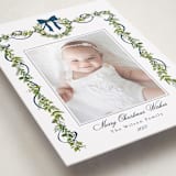 "Bows & Ribbon" - Holiday Photo Mount Cards in Winter Berry by Susan Moyal - Premium Photo Paper Mounted on Card