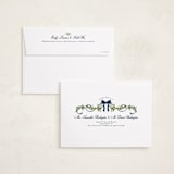 "Bows & Ribbon" - Holiday Photo Mount Cards in Winter Berry by Susan Moyal - FREE Recipient Addressing