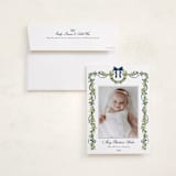"Bows & Ribbon" - Holiday Photo Mount Cards in Winter Berry by Susan Moyal - Card with Envelope