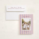 "Parma" - Holiday Photo Mount Cards in Sugar Plum by Megan Davis - Card with Envelope