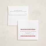 "Checkerboard" - Holiday Photo Mount Cards in Pomegranate by Alethea and Ruth - FREE Recipient Addressing
