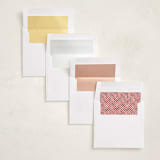"Checkerboard" - Holiday Photo Mount Cards in Pomegranate by Alethea and Ruth - Envelope Liner Options