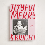 "Joyful Merry Bright" - Holiday Photo Mount Cards in Blush by AK Graphics - Front