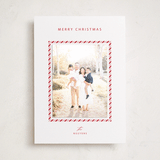 "Candycane" - Holiday Photo Mount Cards in Candy Cane by Pixel and Hank - Front