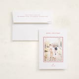 "Candycane" - Holiday Photo Mount Cards in Candy Cane by Pixel and Hank - Card with Envelope