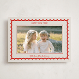 "Swirled in Joy" - Holiday Photo Mount Cards in Berry by Cass Loh - Front