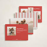 "Swirled in Joy" - Holiday Photo Mount Cards in Berry by Cass Loh - Back of Card Options