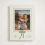 "Trendy classic" - Holiday Photo Mount Cards in Wreath by Creo Study - Front