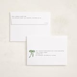 "Trendy classic" - Holiday Photo Mount Cards in Wreath by Creo Study - FREE Recipient Addressing