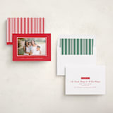 "Devon" - Holiday Photo Mount Cards in Poinsettia by Amy Kross - Assembled
