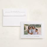 "Devon" - Holiday Photo Mount Cards in Frost by Amy Kross - Card with Envelope
