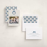 "Winter Monogram" - Holiday Photo Mount Cards in Blue Joy by Petra Kern - Assembled