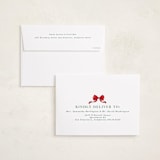 "Winter Monogram" - Holiday Photo Mount Cards in Wreath by Petra Kern - FREE Recipient Addressing