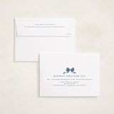 "Winter Monogram" - Holiday Photo Mount Cards in Blue Joy by Petra Kern - FREE Recipient Addressing