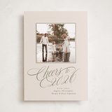 "Glide" - Holiday Photo Mount Cards in Pine Needle by Everett Paper Goods - Front