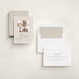 "Glide" - Holiday Photo Mount Cards in Pine Needle by Everett Paper Goods - Assembled