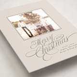 "Glide" - Holiday Photo Mount Cards in Pine Needle by Everett Paper Goods - Premium Photo Paper Mounted on Card