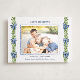"Plaid bows" - Holiday Photo Mount Cards in Frosted by Sarah Knight - Front