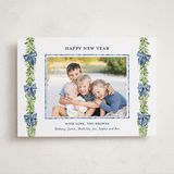 "Plaid bows" - Holiday Photo Mount Cards in Frosted by Sarah Knight - Front