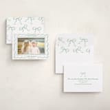 "Bowed & Bright" - Holiday Photo Mount Cards in Fern by Cass Loh - Assembled