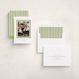 "Christmas classic border" - Holiday Photo Mount Cards in Sour Apple by Sara Hicks Malone - Assembled