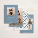 "Christmas maximalism" - Holiday Photo Mount Cards in Blue Jay by Creo Study - Back of Card Options