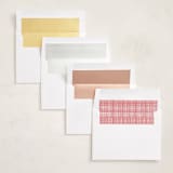 "Christmas maximalism" - Holiday Photo Mount Cards in Stocking by Creo Study - Envelope Liner Options