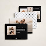 "Serenata" - Holiday Photo Mount Cards in Midnight by Pati Cascino - Back of Card Options