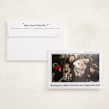 "Serenata" - Holiday Photo Mount Cards in Midnight by Pati Cascino - Card with Envelope