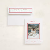 "Miro" - Holiday Photo Mount Cards in Stocking by Megan Davis - Card with Envelope