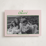 "Casual Fancy Christmas" - Holiday Photo Mount Cards in Mint by Anna Kasper - Front